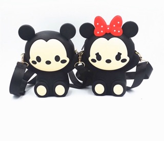 Combo 10 túi đeo chéo silicon chuột micky + gấu (sỉ 80k)