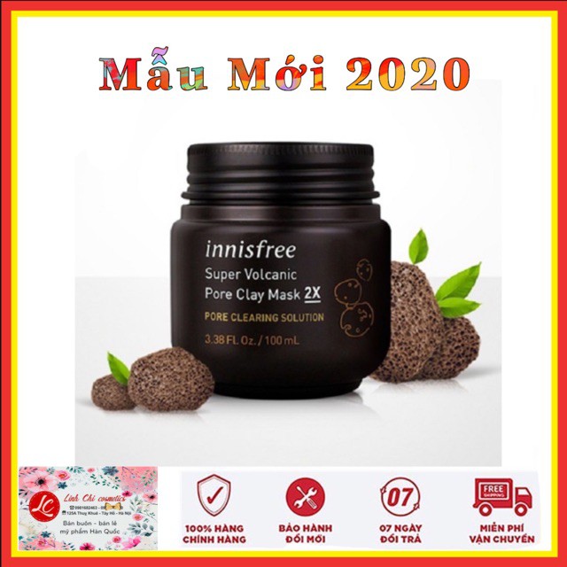 [Mẫu Mới] Mặt Nạ Đất Sét Innisfree Super Volcanic Pore Clay Mask 2X