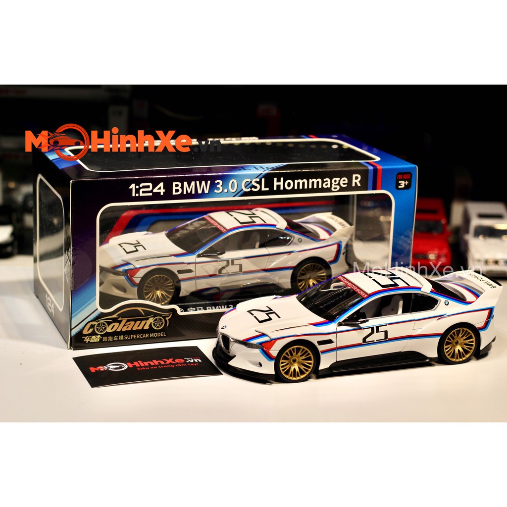 MÔ HÌNH XE BMW 3.0 CSL HOMMAGE R 1:24 MSZ