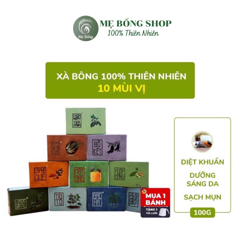 Xà bông sinh dược đủ 10 loại