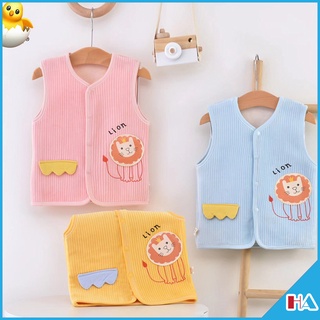 !!XẢ HÀNG GIÁ SỐC!! Áo gile nhung Quảng Châu cho bé từ 5-15kg cúc bấm, mềm mịn, 3 màu xanh, vàng, hồng