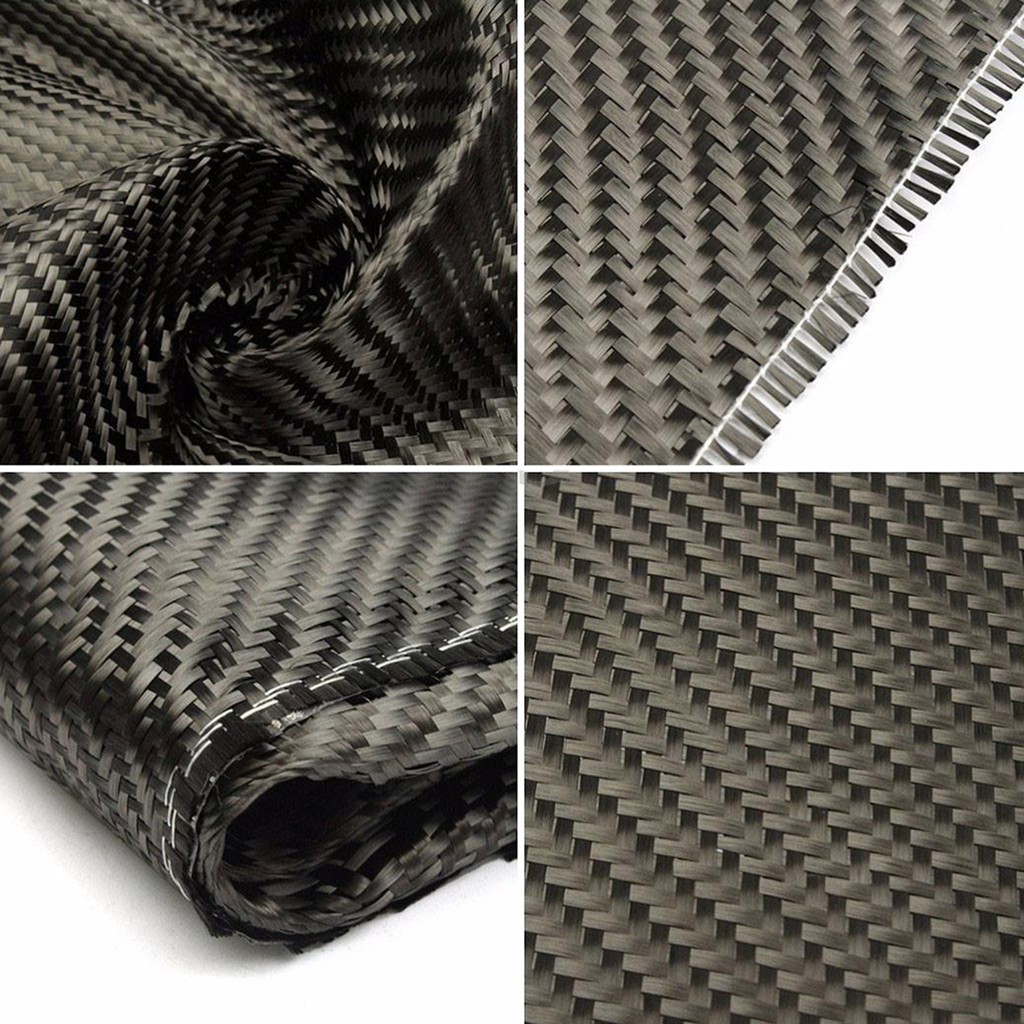 Vải sợi carbon 3K dệt chéo 36x91cm trang trí đa năng chất lượng cao