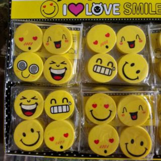 Set 4 cục gôm hình mặt cười cute