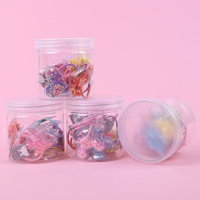 Hộp 12 Dây buộc Tóc, Cột tóc Mềm Hàn Quốc cho bé