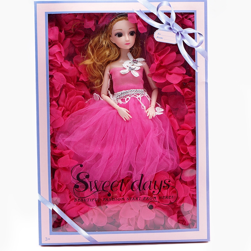 Bộ Đồ Chơi Búp Bê Công Chúa Barbie 40cm Xinh Xắn Cho Bé Gái