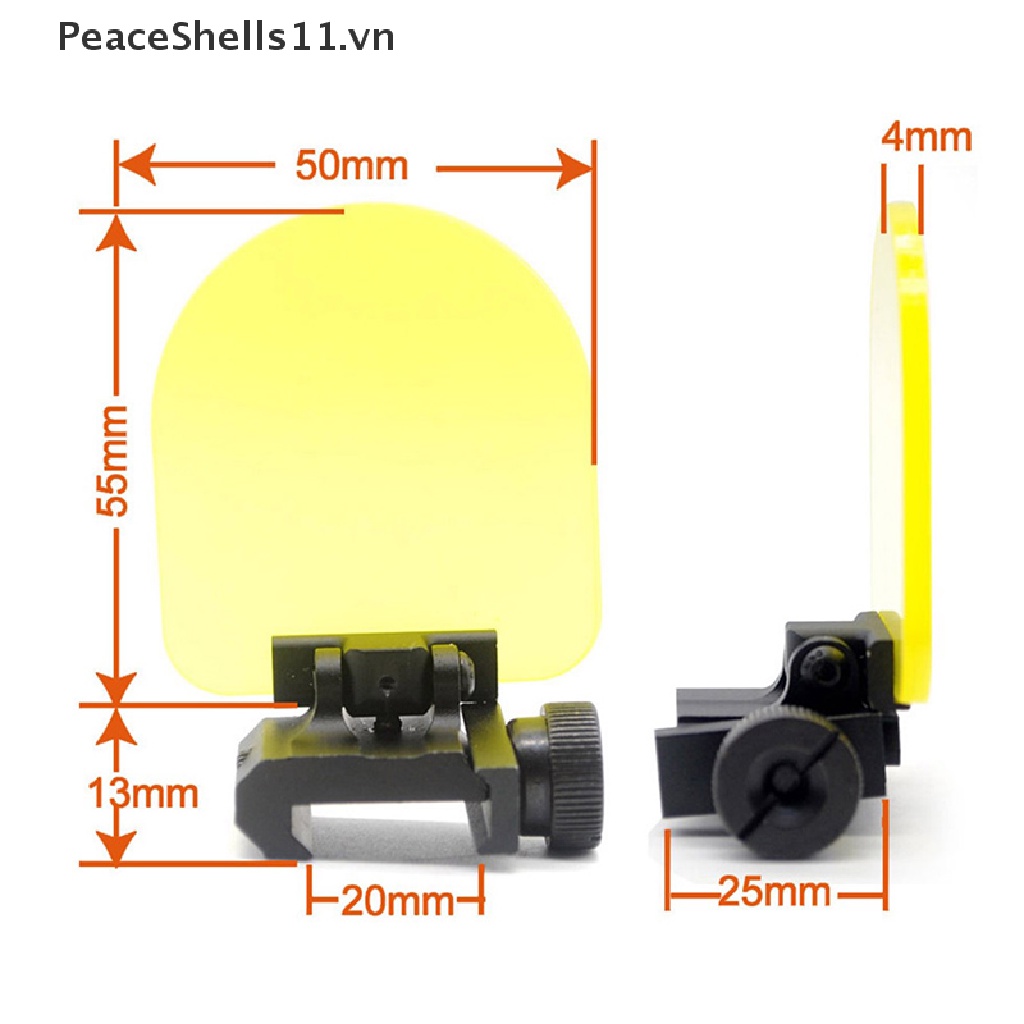 [PeaceShells] Kính Bảo Vệ Mắt Trong Suốt 20mm Bảo Vệ Ống Kính Máy Bay Chống Nắng Ngoài Trời