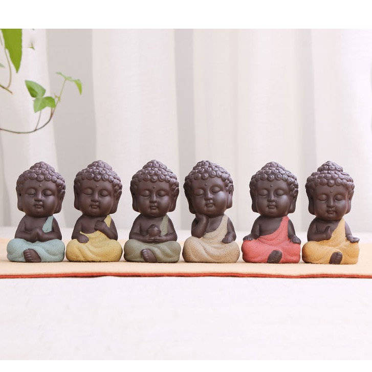 Tượng Phật Gốm Cát Tím - Đồ trang trí xe hơi, tiểu cảnh, tượng để bàn làm việc, trang trí nhà | BigBuy360 - bigbuy360.vn