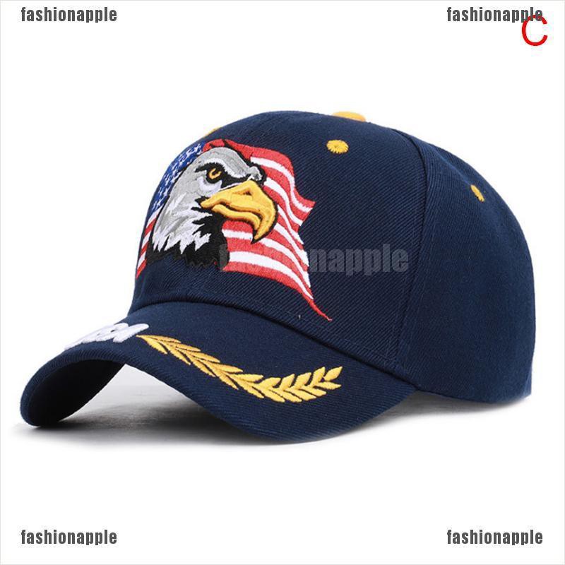 Mũ Lưỡi Trai Thêu Hình Cờ Mỹ Bald Eagle Shadow Cao Cấp