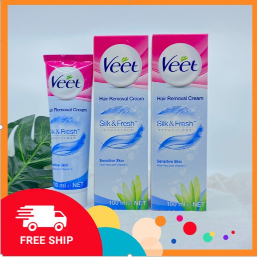 KEM TẨY LÔNG VEET [ GIÁ SẬP SÀN ] CHO MỌI LOẠI DA - CÓ DAO CẠO - 100ml - HÀNG NỘI ĐỊA ĐỨC