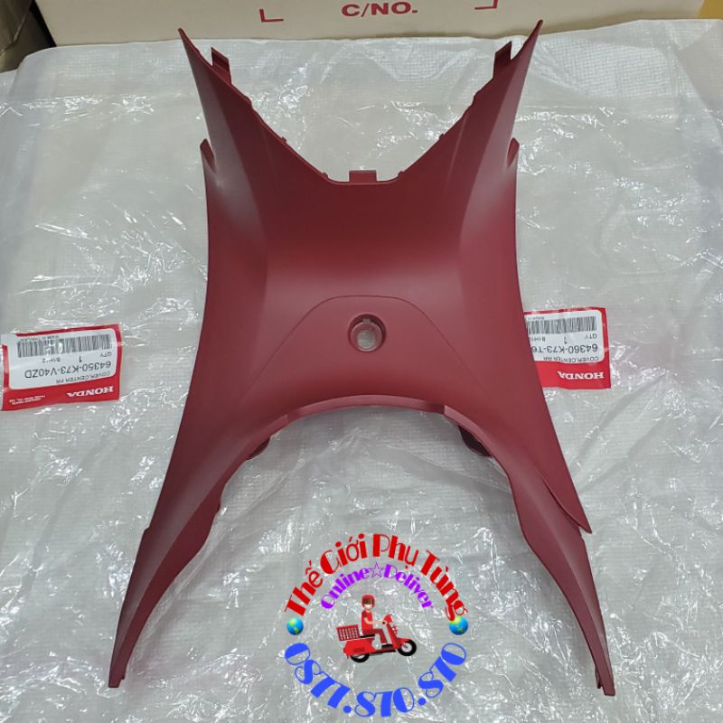 Yếm nhựa nhám đỏ Wave 125i zin Honda Thái Lan - 64360-K73-T60ZA/ 64350-K73-V40ZD