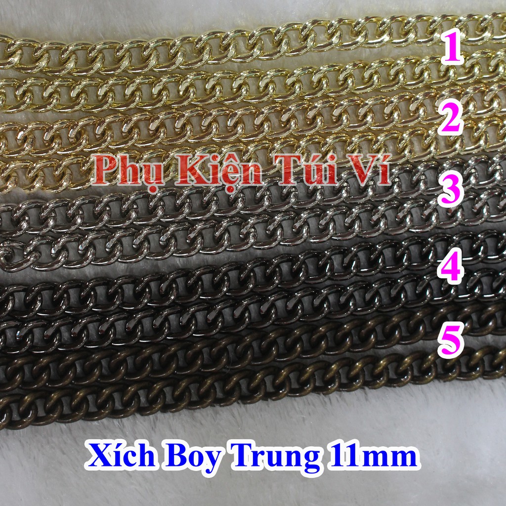 Xích boy trung làm túi xách 11mm