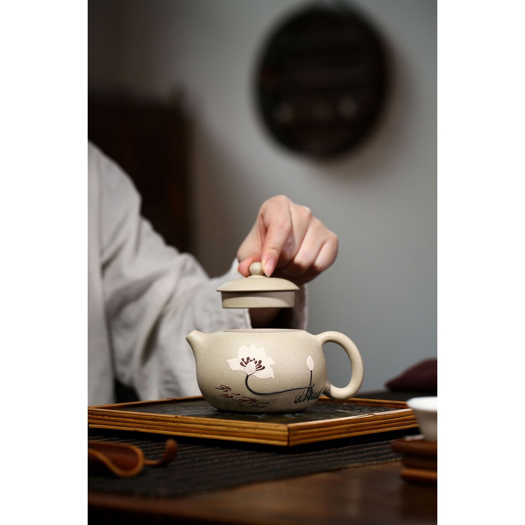 Ấm Tử Sa Nghi Hưng Tây Thi Hà Hoa 300 ml