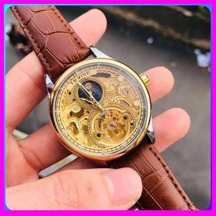 Đồng Hồ Nam Cơ Tự Động Chính Hãng TEVISE T2122 Dây Da Cao Cấp Đẳng Cấp | BigBuy360 - bigbuy360.vn