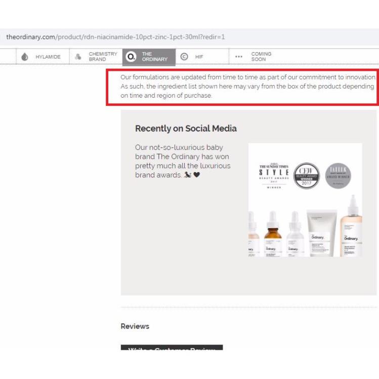 Tinh chất Niacinamide 10% + Zinc 1% - The Ordinary | BigBuy360 - bigbuy360.vn