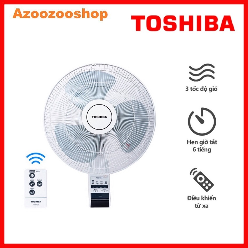 Quạt Điện Cây Đứng Có Điều Khiển Toshiba, Quạt Treo Tường Điều Hòa Làm Mát Cho Gia Đình