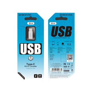 Đầu chuyển Borofone BV4-BV5 chuyển Micro sang Lightning/ Type C