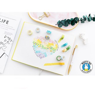 Set 4 cuộn mini Washi tape CẦU VỒNG