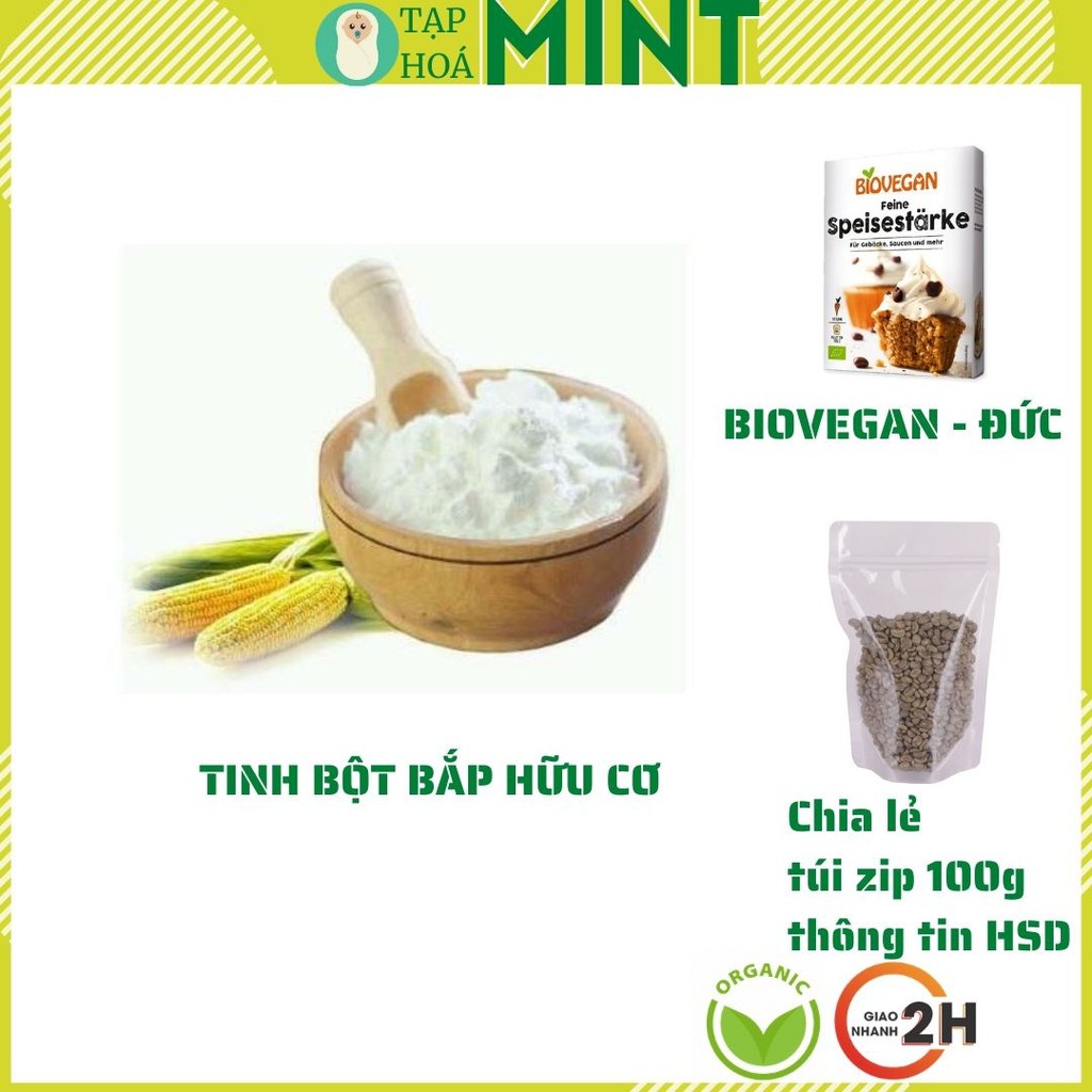 Tinh bột bắp Biovegan hữu cơ Đức gói 250gr - Tạp hoá mint