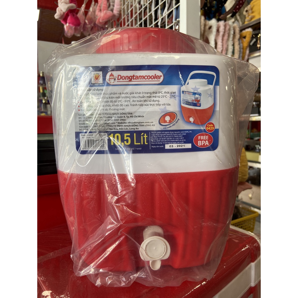 Thùng đựng đá giữ nhiệt 10,5L Nhựa Đồng Tâm