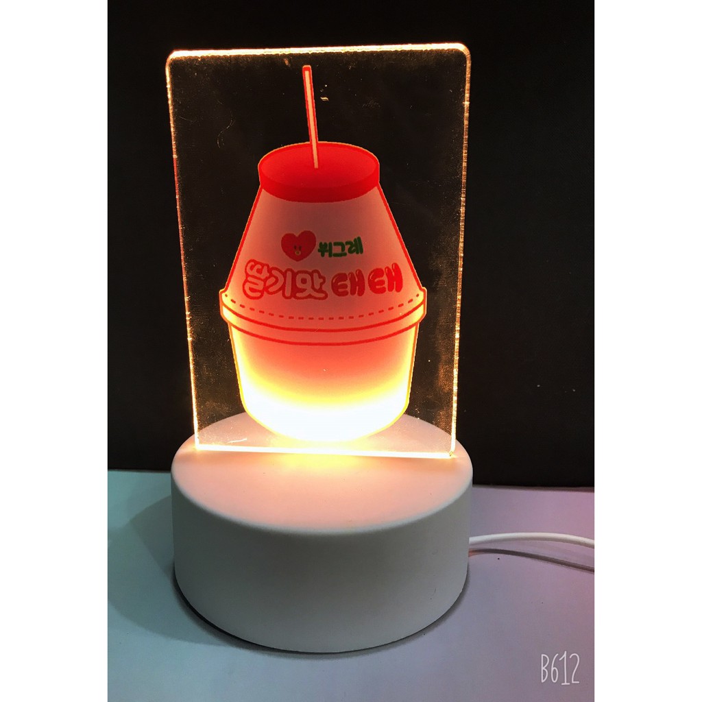 Đèn Led 3D yakult DLI23 Đèn Ngủ 3D Sáng Tạo cute dễ thương