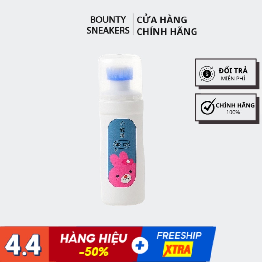 Chai nước lau rửa tẩy trắng vệ sinh giày Plac có đầu cọ - Hàng Chính Hãng - Bounty Sneakers