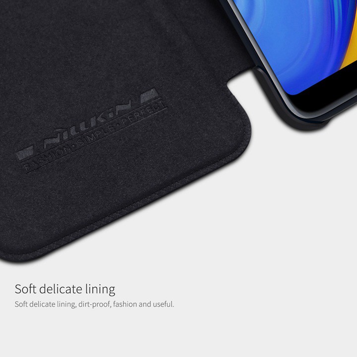 Bao da leather cho Samsung Galaxy A9 2018/ A9 Star Pro hiệu Nillkin Qin (có ngăn đựng thẻ, mặt da mịn) - Hàng chính hãng