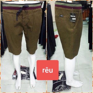 Quần short kaki co giãn lưng thun vải thái bigsize 90kg
