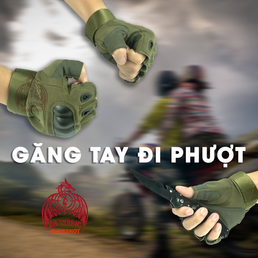 Găng tay đi phượt đa năng bền bỉ, có gù cứng bảo vệ tay, đi xe máy xe đạp dễ dàng