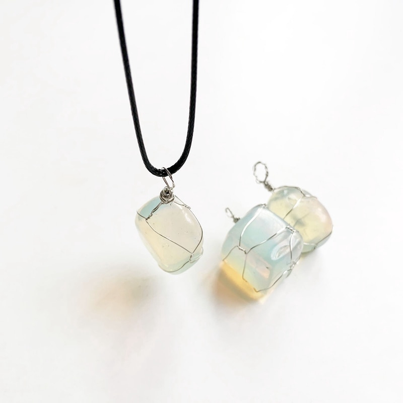 Vòng cổ mặt đá Opal thời trang cho nữ