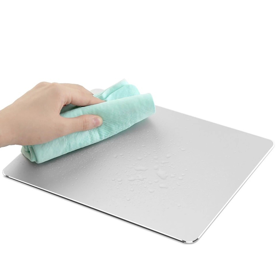 Lót Chuột Hợp Kim Nhôm Nguyên Khối Cao Cấp Mouse Pad kiêm Bàn di chuột bằng nhôm Aluminium Mouse Pad LOTCHU-NHOM