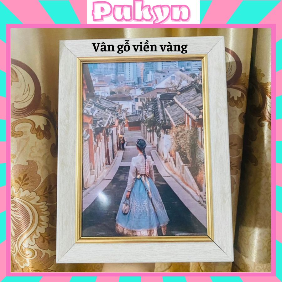 Khung ảnh để bàn 13x18 in ảnh theo yêu cầu giá rẻ 1k đủ size 10x15,15x21 kiểu dáng hàn quốc PUKYN KA02