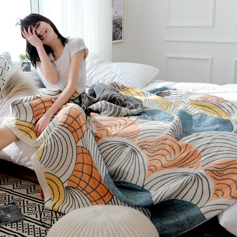 Bộ Chăn Ga Gối 6 Lớp 100% Cotton