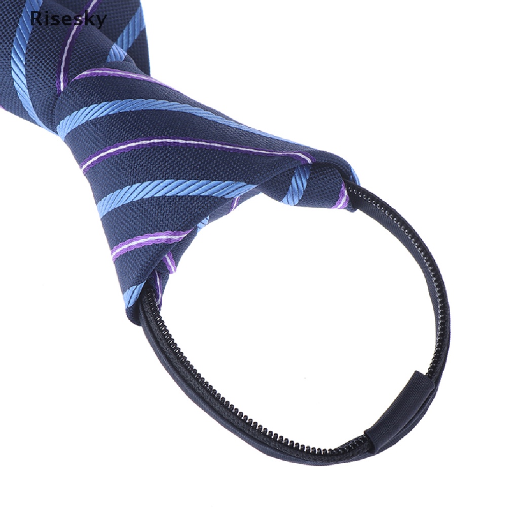 Cà Vạt Sọc Trơn Có Khóa Kéo Thời Trang Công Sở Cho Nam