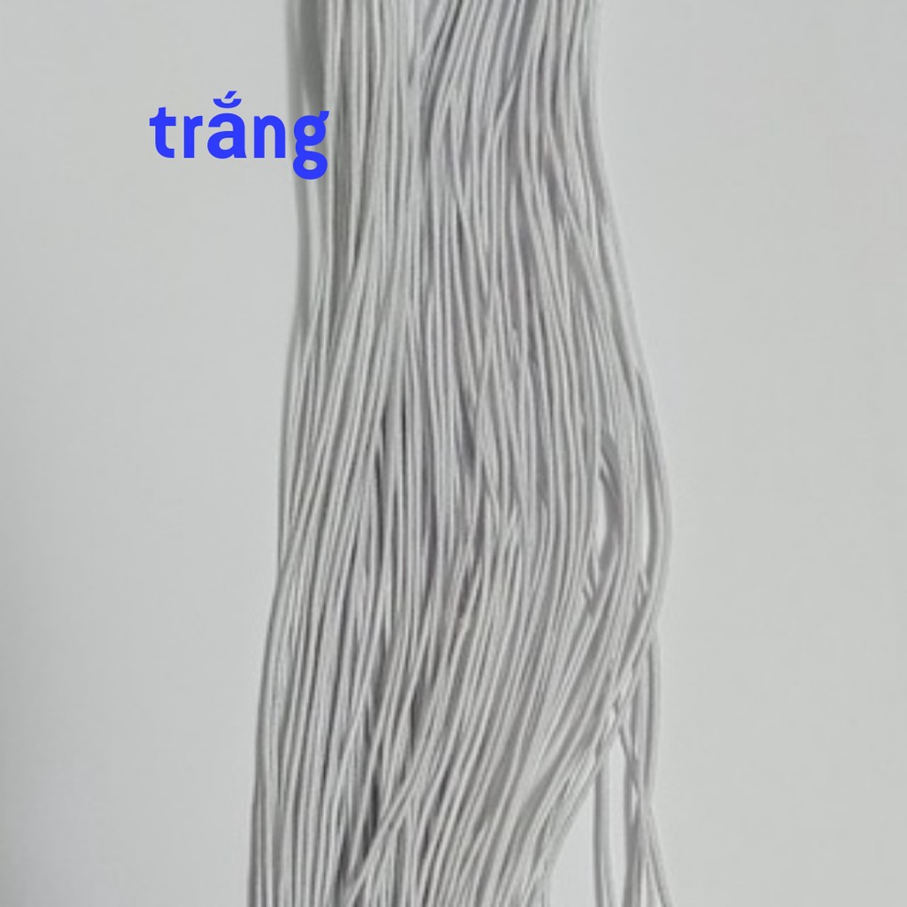 bó 5mét dây thun dù xỏ chuỗi nhiều màu 0.8mm