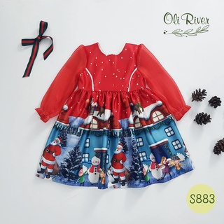 Váy Noel đỏ ông già Noel nổi bật