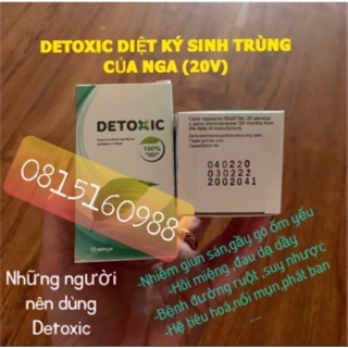 DETOXI-C DIỆT KÍ SINH TRÙNG NGA (20v)
