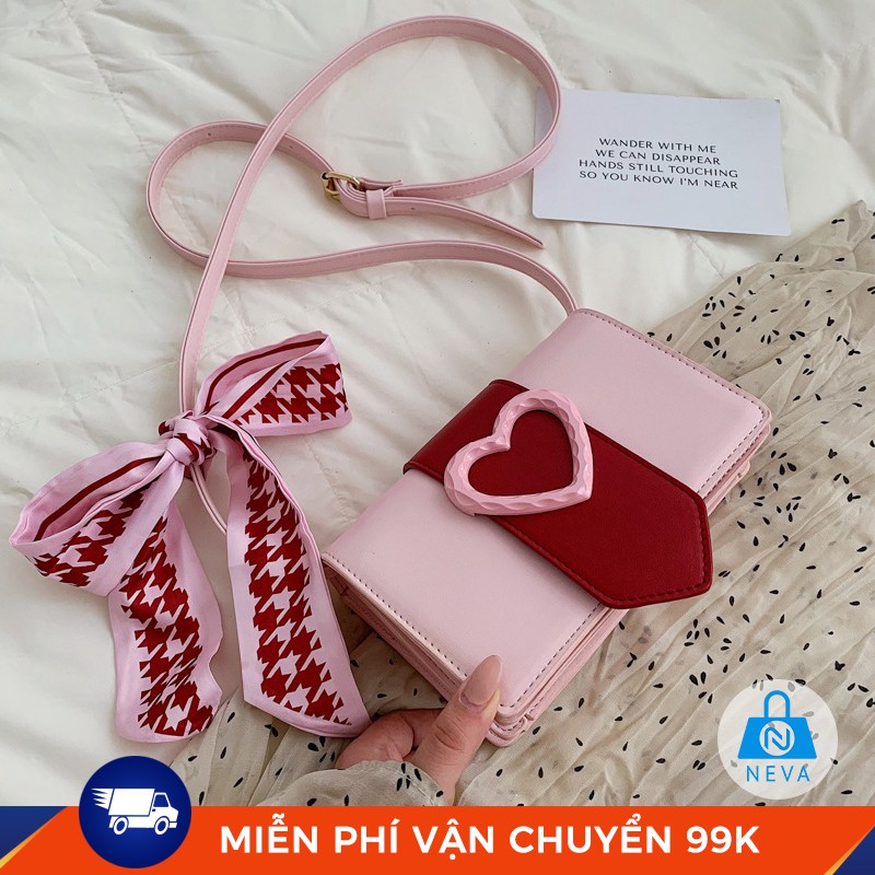 (Kèm Nơ) Túi Nữ LOVE Ngọt Ngào Sàng Trọng NEVA633