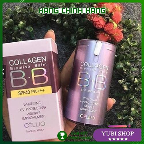 Kem Nền BB Collagen Cellio - Hàn Quốc - Chính Hãng - Kem Nền Cellio Collagen Blemish Balm BB Spf 40 Pa+++ - Sale