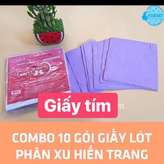 Combo10 gói Tã lót siêu thấm Hiền Trang (90 tờ)