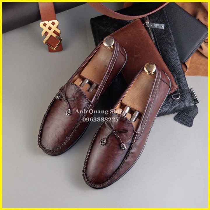 [Xả Hàng Nghỉ Tết]Giày lười nam đẹp chất liệu da bò cao cấp siêu mềm mại phong cách hiện đại trẻ trung GL088
