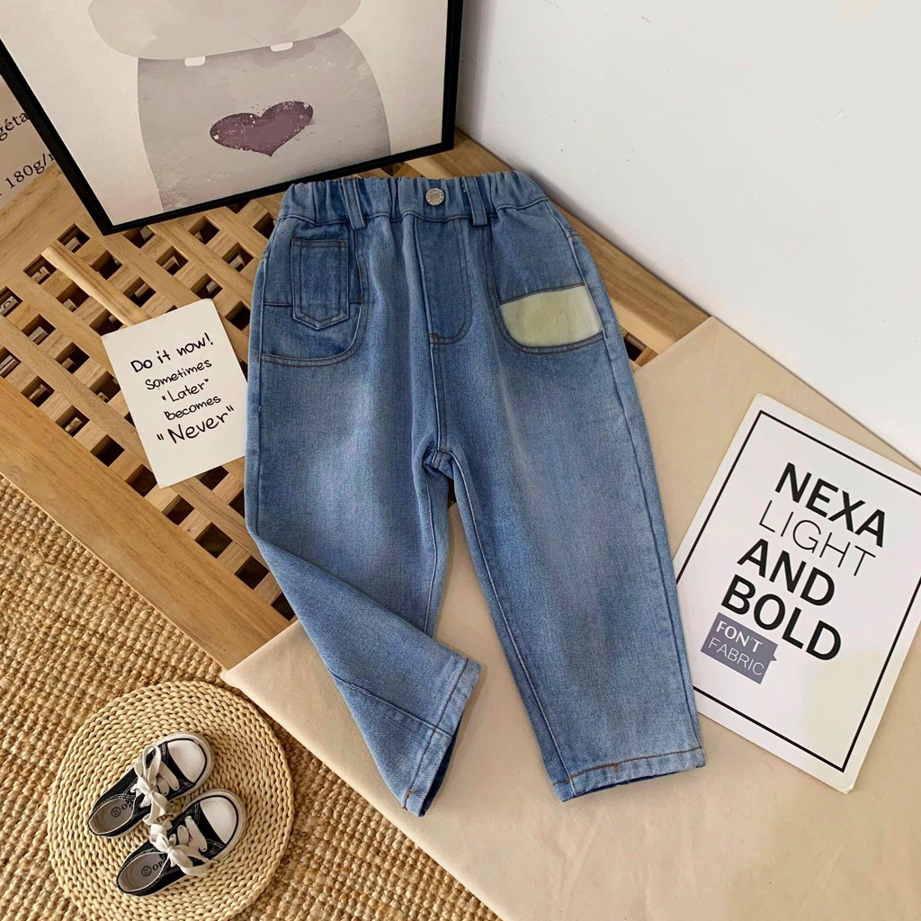 Quần jean thụng bé trai bé gái