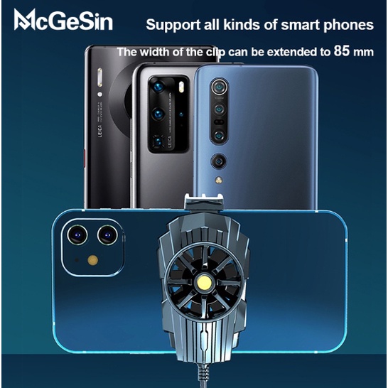 Quạt tản nhiệt điện thoại chuyên game G6 chơi game PUGB / COD / ML cao cấp công nghệ mới