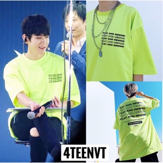 [T-SHIRT] ÁO THUN PLAY AND REWIND - BAEKHYUN (EXO)