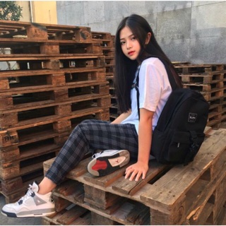 Quần plaid pants