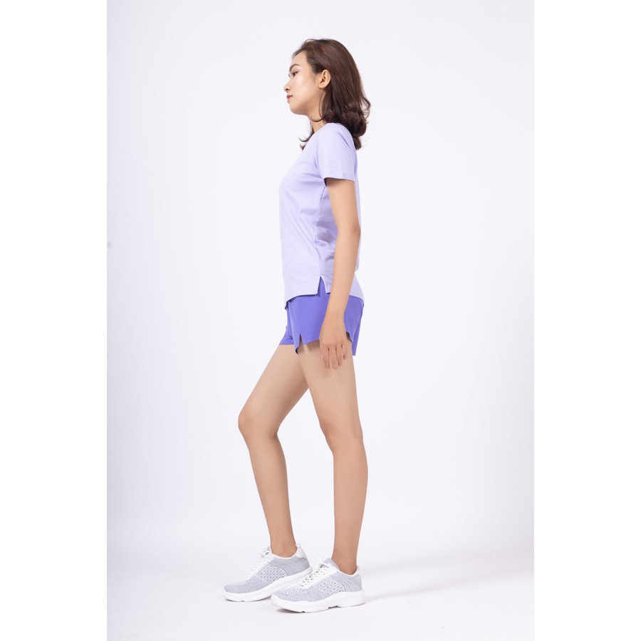 Quần short thể thao nữ DELTA RSH002W Chất vải visco cài thun spandex, co giãn và thấm hút mồ hôi tốt