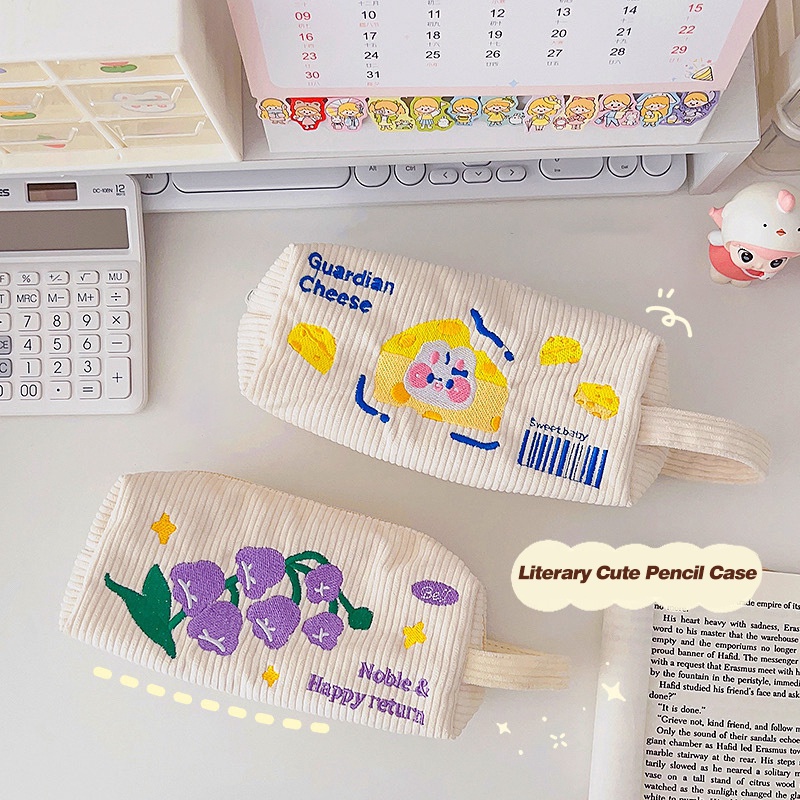 Túi Đựng Bút Cỡ Lớn Họa Tiết Hoạt Hình Đáng Yêu Cho Học Sinh