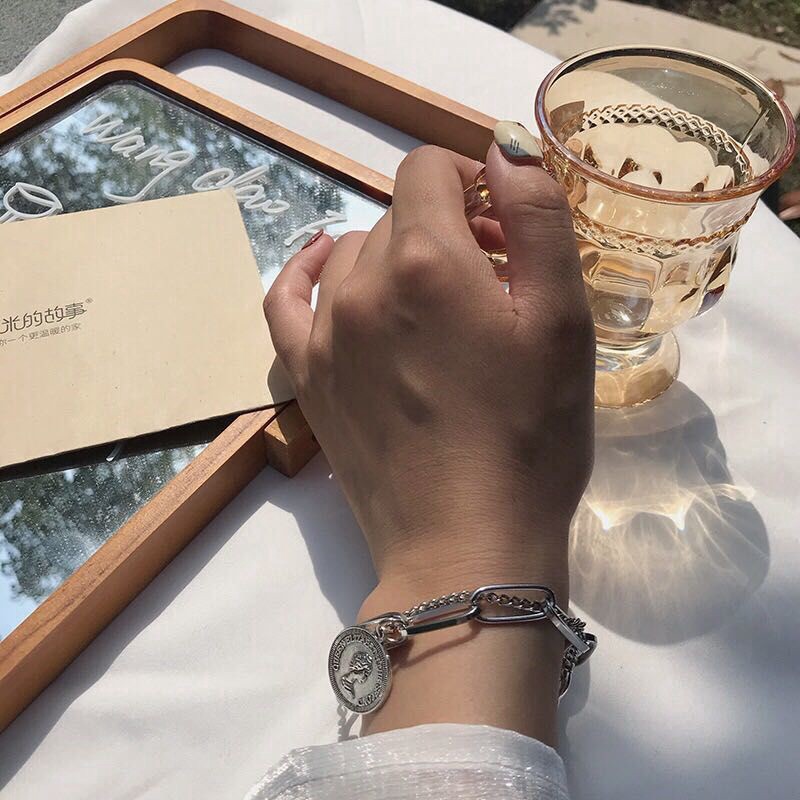 Vòng Tay HợP Kim ĐíNh ĐồNg Xu 23442 Đơn GiảN