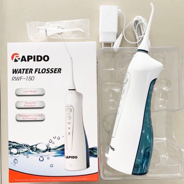 Tăm nước Rapido, công nghệ vệ sinh răng miệng tiên tiến nhất bảo hành chính hãng 12 tháng
