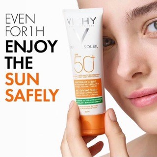 Kem chống nắng Vichy Capital Soleil Matifiant 3in1, kem chống nắng dành cho da dầu mụn - Thi Vũ