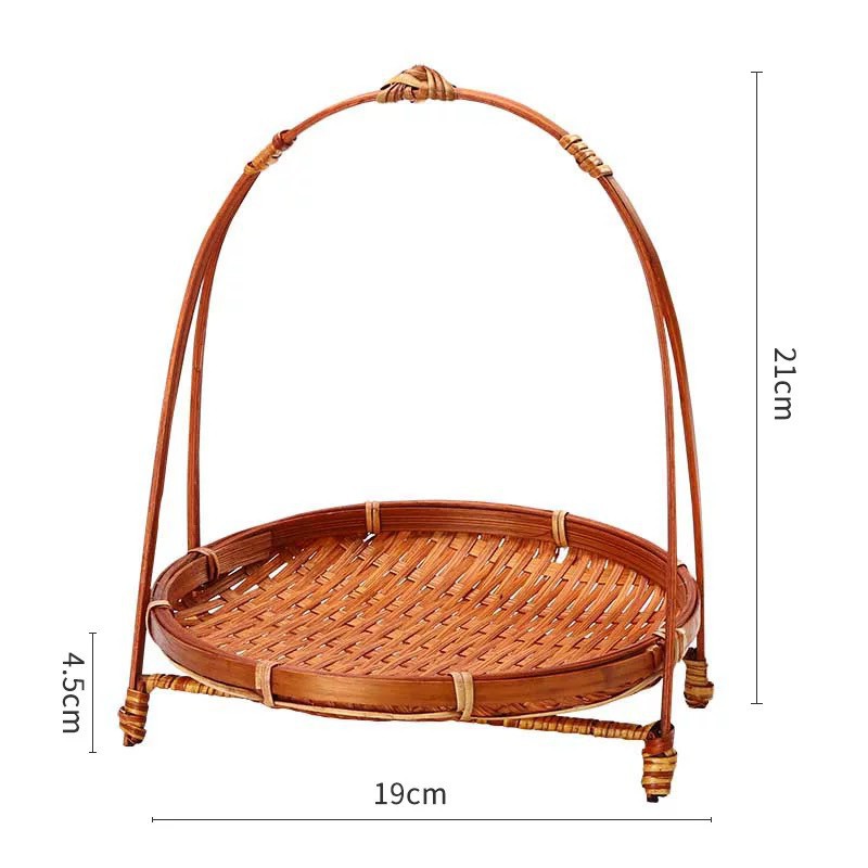 Khay mây tre BAMBOOO ECO kệ decor trang trí nhiều tầng đan tre thủ công